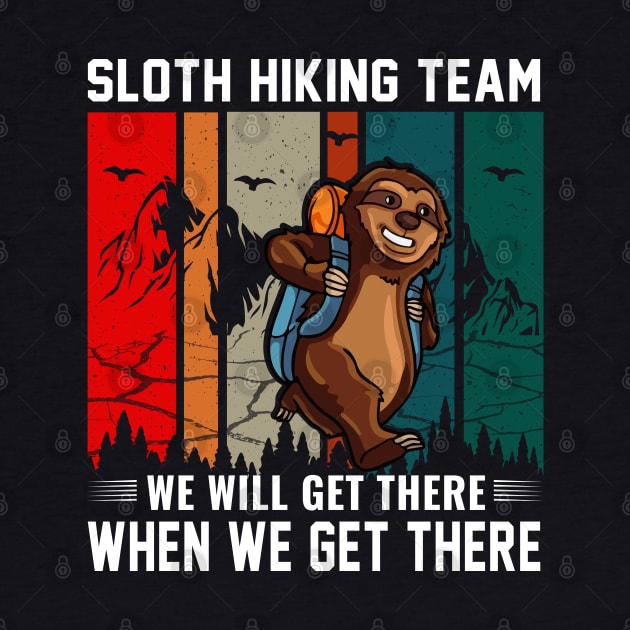 sloth hiking team by busines_night